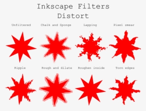 Inkscape Filters Distort - Étoiles Waldorf