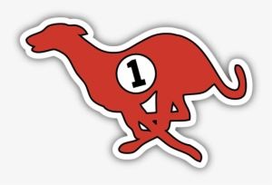 Running Greyhound Bumper Sticker - Bumper Sticker