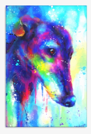 Greyhound Canvas Wrap 1503-1 - Visual Arts