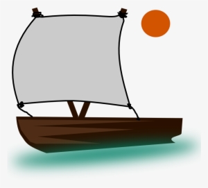 Clipart - Pinisi-boat - Cartoon Boat