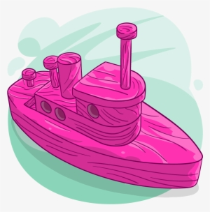 Pink Boat - Boat