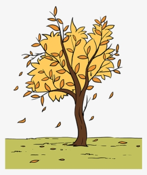 How To Draw Fall Tree - Drawing