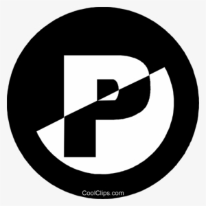 Parking Sign Royalty Free Vector Clip Art Illustration - Circle