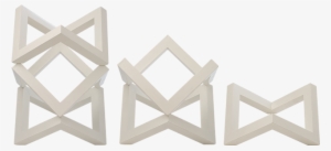Riser, White Wood, Stackable - White