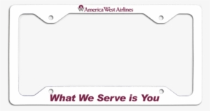 America West Airlines What We Serve Is You License - Paper Product