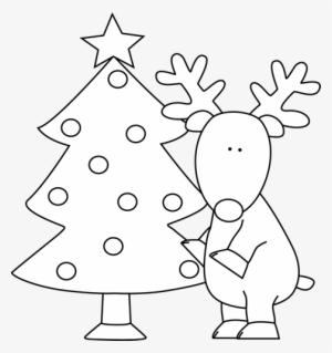 Christmas Tree Clipart Black And White - Christmas Tree Black And White