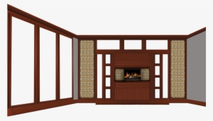 Empty Room With Fireplace By Michellegotham On Deviantart - Wall Window Clipart Png