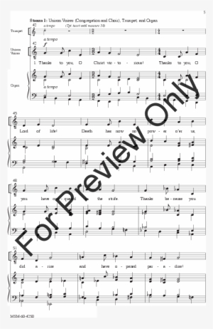 Thanks To You, O Christ Victorious Thumbnail - Wings Of Apollo Sheet Music