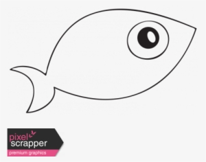 Cartoon Fish Template - Digital Scrapbooking