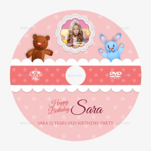 Birthday Party Dvd Cover And Dvd Label Template 4 By - Personalised Bang On The Door Pony Girl Banner