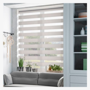 Grey And White Blinds