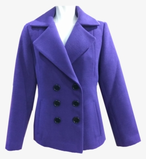 Short Female Purple Cross Jacket - Formal Wear
