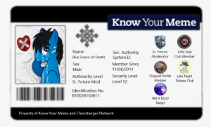 Kym Identification Card - Know Your Meme