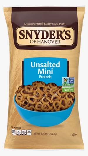 Our Unsalted Mini Pretzels Offer All The Naturally - Snyders Of Hanover