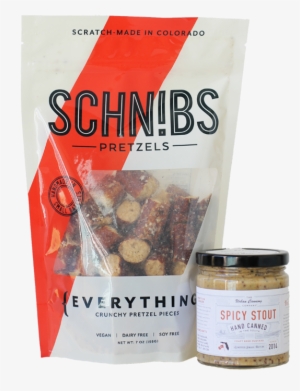 Spicy Stout Schnibs Everything Pretzel Combo