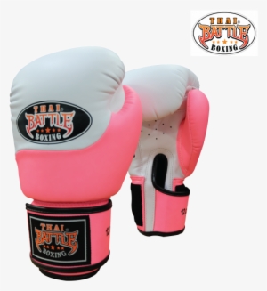 Gstb S11 Boxing Gloves 2 Tones Semi Leather Pink White - Film