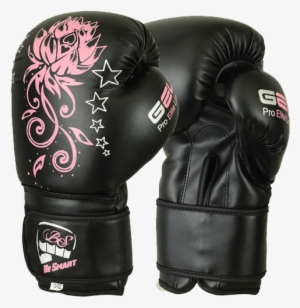 Ladies Pink Gel Boxing Gloves Bag Womens Gym Kick Pads - 4 Oz Boxing Gloves