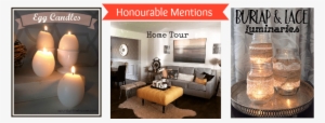 Honourable Mentions / Egg Candles / Living Room / Burlap - Living Room
