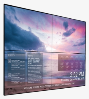 Video Wall Gallery Of Touchsource - Flat Panel Display