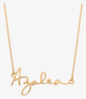 Custom Signature Necklace Custom Gold Brass Capsuljewelry - Necklace