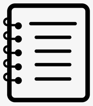 Notebook Of Spring With Lines Page Comments - Notebook Icon Svg