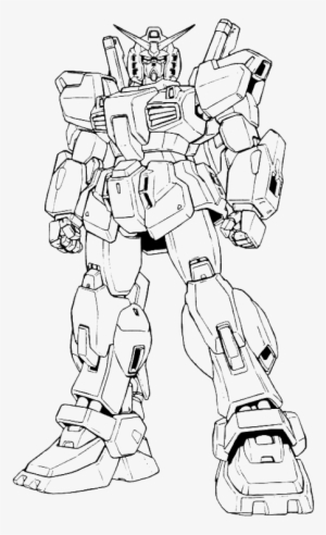 Mecha Coloring Pages - Gundam Mk Ii Lineart
