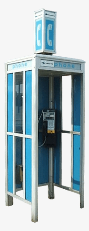 Blue Phone Booth - Phone Booth Png