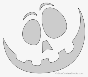 Happy Pumpkin Carving Stencil, Pattern, Template, Halloween - Jack-o'-lantern