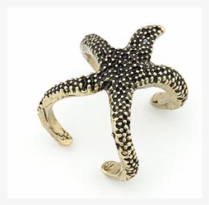 Anillo Estrella De Mar - Sea Alloy Luxury Cute Gift Women Jewelry Brown Starfish