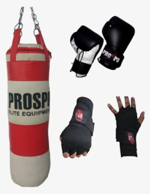 Sale Prospo Strong And Rough 3 Feet Red& White Canvas - Punching Bag