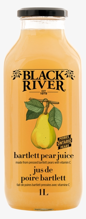 Bartlett Pear Juice In A Glass Bottle - Black River Bartlett Pear Juice 1l