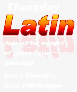 Thursday Latin Class - Graphic Design