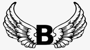 How To Set Use Angel Wings With Letter B Svg Vector - Letter B With Angel Wings