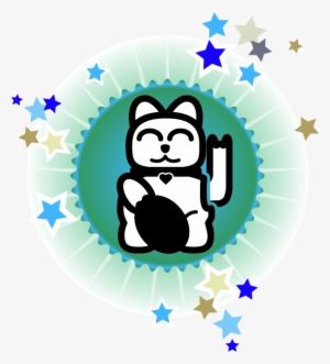 Th Badge Lucky Cat - Transparent Free Shipping Badge