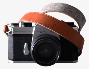 Adjustable Leather & Felt Camera Strap Camera Strap - Strap