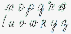 Here Are Letters N-z In Monoline - Calligraphy