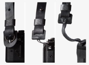 Black Camerastrap Sleek Out Of Leather - Belt