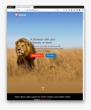 @brave Your Tagline Is A Bit Difficult To Read At This - Lions [book]