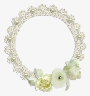 Romantico Floral En Blanco Roto Png - Picture Frame