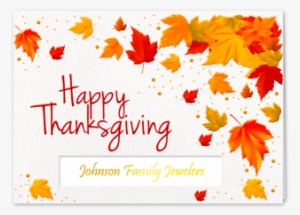 Picture Of Bright Thanksgiving Leaves Greeting Card - Blog
