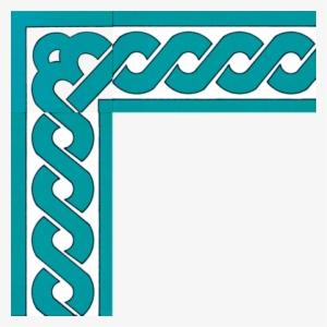 10×20 Ks 20 Turquoise Chain Ceramic Border - Parallel