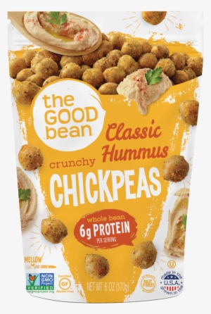 Classic Hummus Crunchy Chickpeas 6oz 6pk - Good Bean Chickpeas