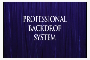 Today, When You Order "professional Backdrop System - Professional Backdrop System (black With Deluxe Curtain)