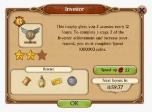 Investor Trophy Special Access Items Reward - Investor