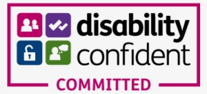 committed small - disability confident leader logo