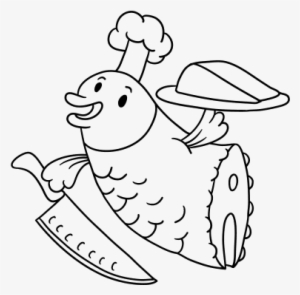 Pescado Para Colorear - Drawing