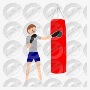 Punch Clipart Punching Bag - Punch