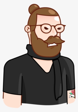 Trendy Hipster Messages Sticker-8 - Cartoon