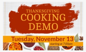 Thanksgiving Cooking Demo Rsvp - Mai Pm