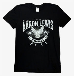 Aaron Lewis Black Tee- Original Country Music - Lamb Of God 2018 Tour Shirt